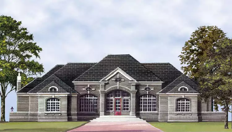 image of french country house plan 6166